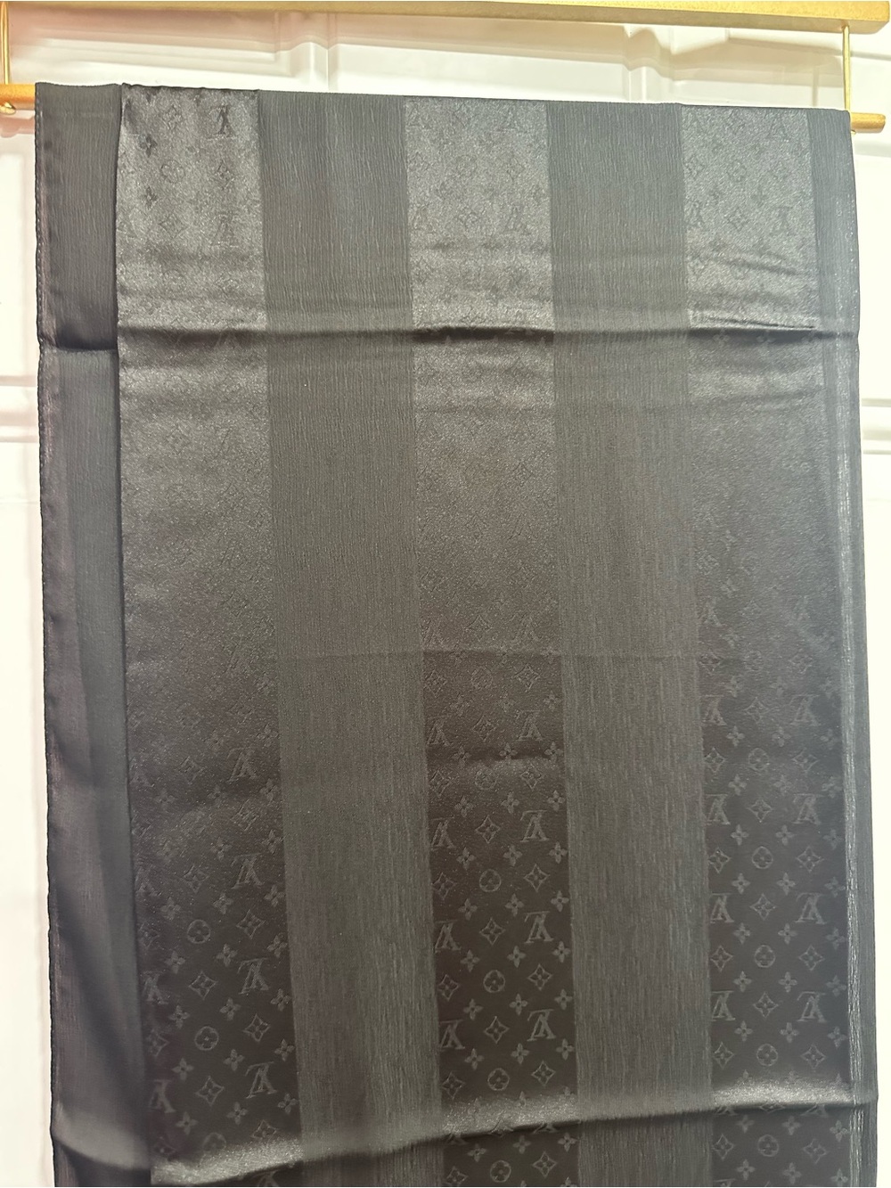 New LV silk sheer scarf 50” x 50”